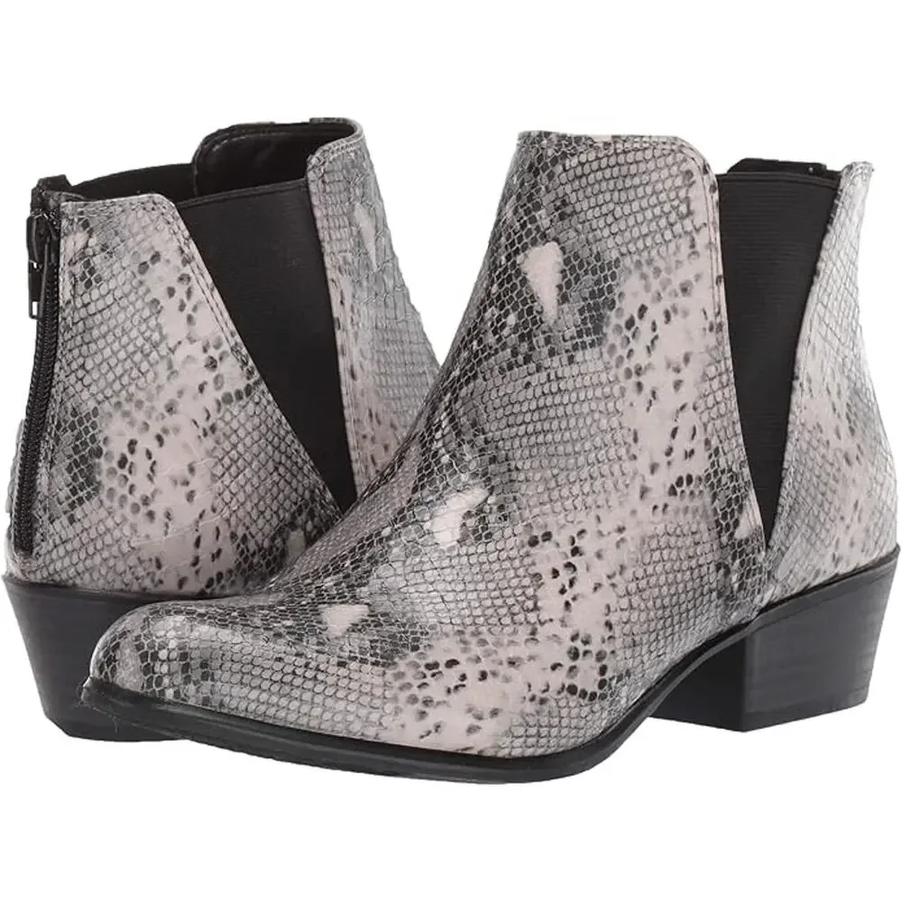 Esprit Tiffany Faux Snakeskin Ankle Boots Booties 10